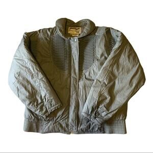 Vintage Outer-Scene Ltd. Grey Bomber Jacket-L